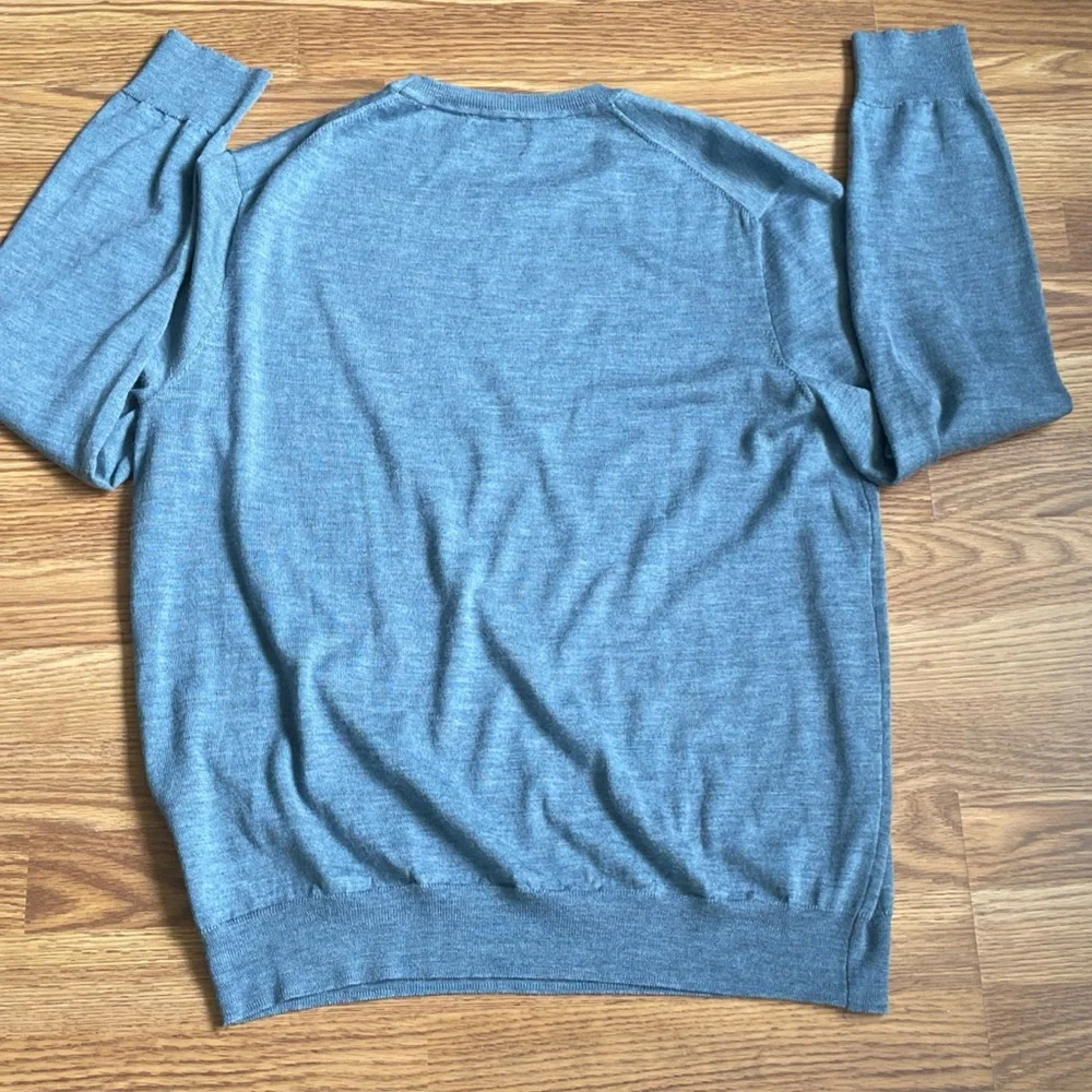 Polo Ralph Lauren Washable Merino Wool Light  Blue Sweater  XL Pullover NWOT